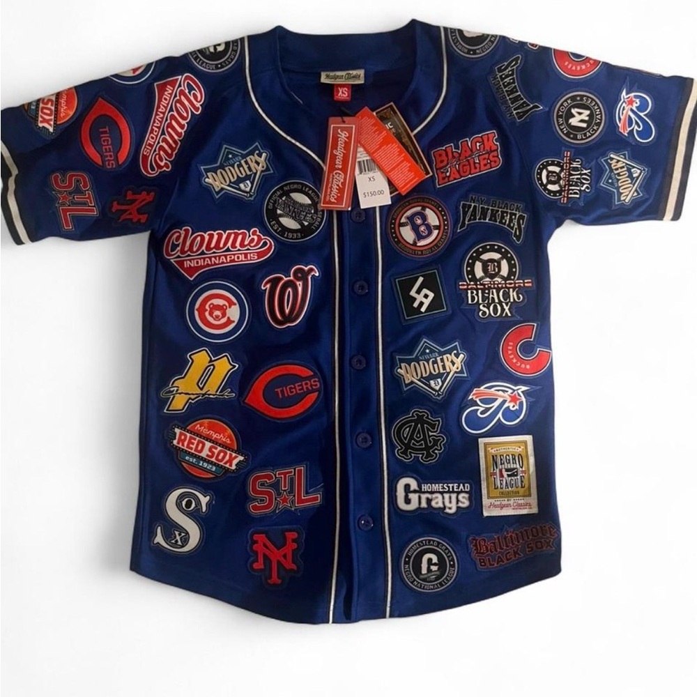 Negro League Patch Jersey (Blue – Tagged XS, Fits S)